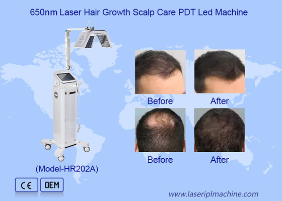 Máquina de estimulación de crecimiento del cabello de alta frecuencia segura Máquina de terapia con láser