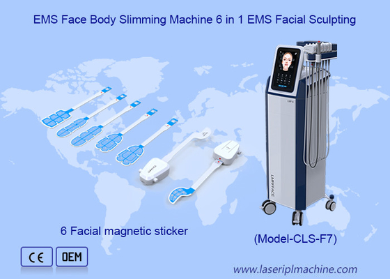 6 en 1 EMS Escultura Facial Eliminación de arrugas EMRF Máquina de adelgazamiento facial y cuerpo