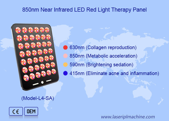 Uso doméstico 168pcs LED para el cuidado de la piel Eliminación de acné LED dispositivo de terapia de luz roja