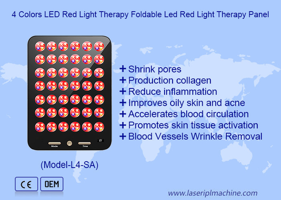 Uso doméstico 168pcs LED para el cuidado de la piel Eliminación de acné LED dispositivo de terapia de luz roja