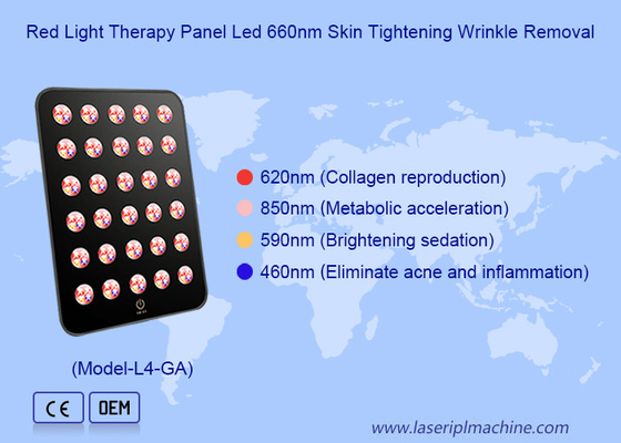 660nm 850nm Led Terapia de la piel aclarante Tratamiento del acné Panel de luz roja