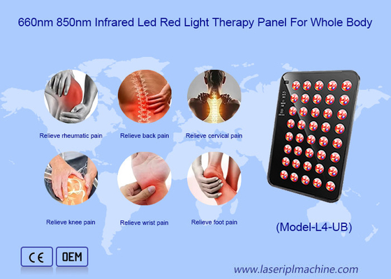 Panel portátil inalámbrico de luz LED de 620 nm Terapia de luz LED para mejorar el sueño