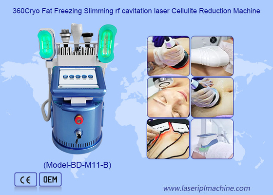 360 Cryo Vacuum RF Lipo Laser 6 en 1 Grasa congelación de pérdida de peso máquina de adelgazamiento corporal