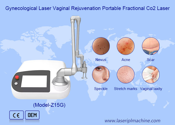 Máquina de láser de CO2 fraccionado portátil ginecológica Rejuvenecimiento vaginal