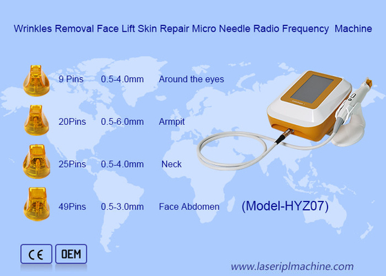 Eliminación de arrugas Tratamiento con microagujas Elevación facial Reparación de la piel Máquina de radiofrecuencia