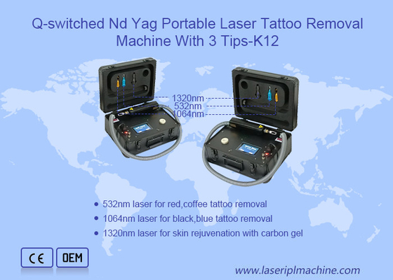 Se incluye en la lista de alta calidad portátil AC220V máquina de eliminación de tatuajes láser 1064nm 532nm 5HZ