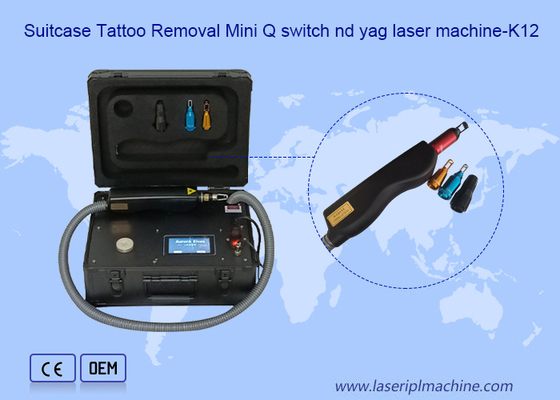 1320nm 10ns Maleta Q Switch Nd Yag Máquina de eliminación de pigmentos de tatuajes con láser