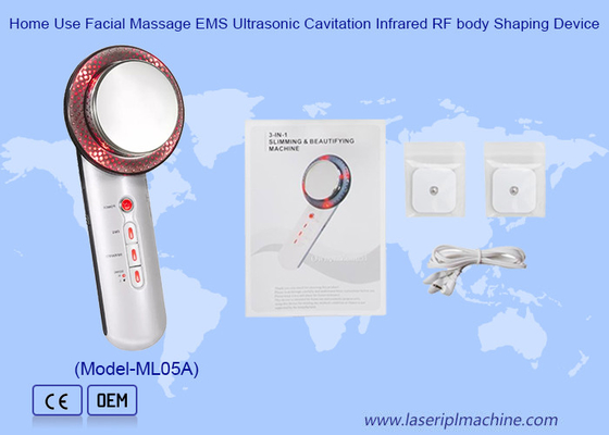 Uso en el hogar Masaje facial Ems Cavitación ultrasónica Infrarroja RF Dispositivo de Formación Corporal