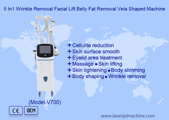 5 en 1 de eliminación de arrugas de levantamiento facial de la barriga de eliminación de grasa máquina en forma de vela