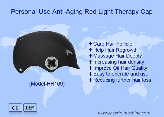 Uso personal Antienvejecimiento Terapia con luz roja Laser Cap para el crecimiento del cabello