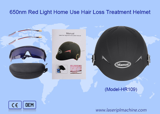 Uso casero Tratamiento de pérdida de cabello luz roja 650nm lámparas láser de diodo Casco