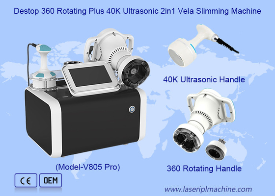 360 grados de rotación congelación de grasa RF vacío 40K cavitación Velashaping máquina de adelgazamiento
