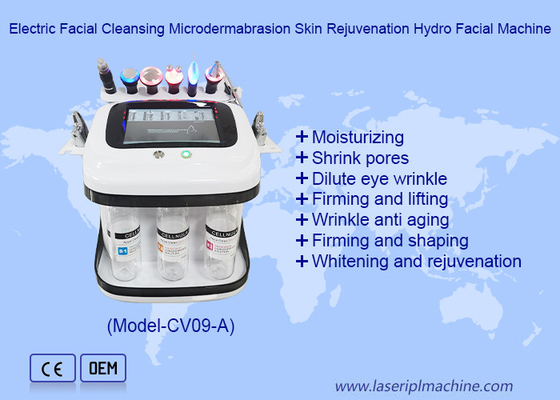 Rejuvenecimiento de la piel Microdermabrasion burbuja de oxígeno Rf Hydro Aqua peeling máquina