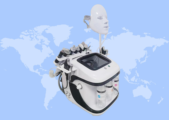 9 en 1 Cuidado de la piel Eliminación de arrugas Aqua Peel Hydro Jet Peeling Rf Microdermabrasion Máquina facial