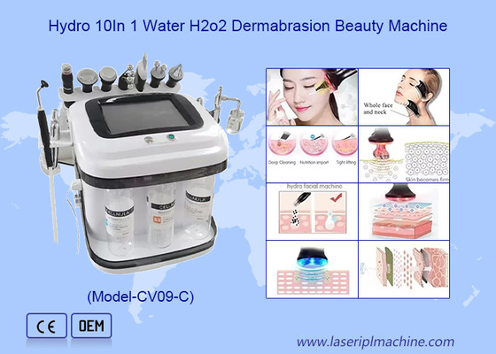 Limpieza facial Eliminación de puntos negros Aqua Jet Peel Oxygen Rf Hydro Microdermabrasion Máquina