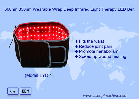 Terapia con luz roja Vibración térmica y cinturón de terapia con luz infrarroja cercana para aliviar el dolor