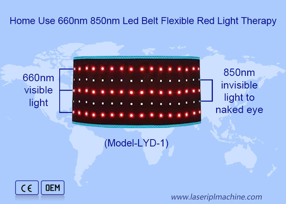 Terapia con luz roja Vibración térmica y cinturón de terapia con luz infrarroja cercana para aliviar el dolor