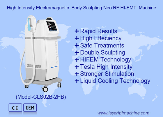 13Telsa Electrónica estimula el músculo Fitness adelgazamiento RF EMS máquina de escultura