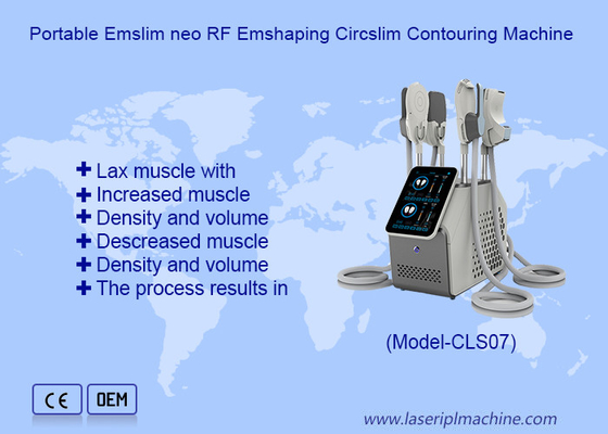 No invasivo 4 manijas Hi Emt cuerpo adelgazamiento quemador de grasa Rf Ems máquina de escultura muscular