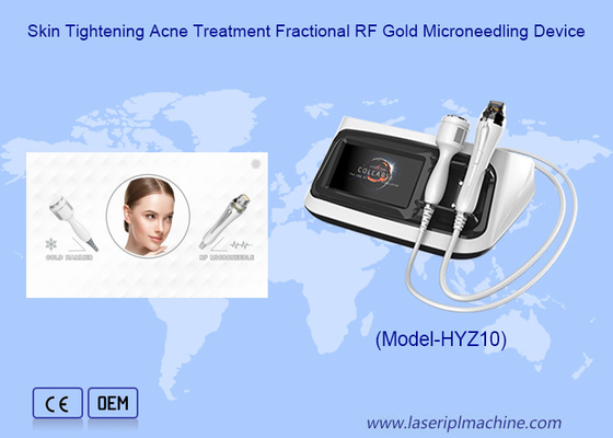 Tratamiento del acné para el endurecimiento de la piel Dispositivo de microagujas de oro de RF fraccionado
