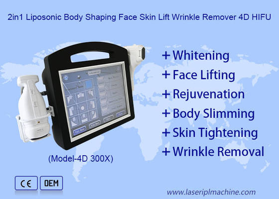 Máquina 4D Hifu para remodelación corporal Liposonic y levantamiento facial de la piel y eliminación de arrugas
