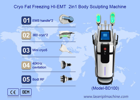 40k Cryolipolysis electromágnetico que adelgaza el músculo de la máquina ganan aumento congelado