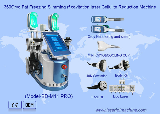 Cuerpo de enfriamiento multifuncional de Cryolipolysis que adelgaza la máquina para el salón de belleza