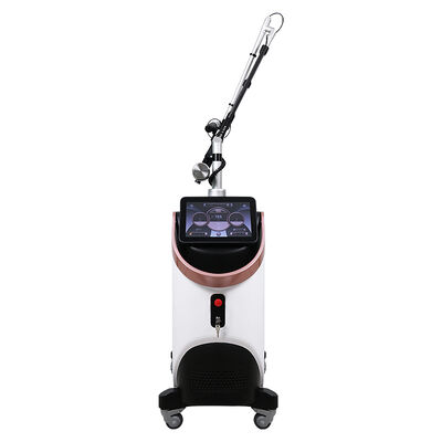 Buen precio 450pcs 750pcs Máquina de belleza láser Pico para la eliminación de tatuajes láser picosegundo en línea