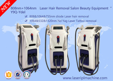 Máquina de eliminación de vello con láser de diodo de 808nm Q Switch Nd Yag Laser Tattoo Removal