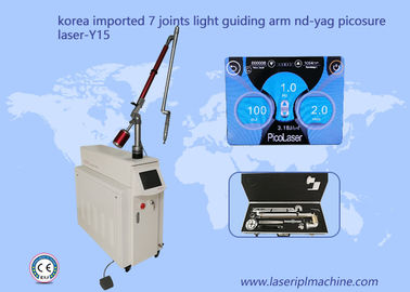 Máquina de eliminación de tatuajes con láser de picosegundos Brazo de guía de luz 7 articulaciones 1064nm