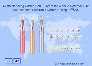 Micro Aguja Derma Pen para la eliminación de arrugas Rejuvenecimiento de la piel Derma Electrónico Rolling
