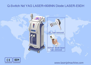Máquina de belleza de depilación láser de diodos IPL 808nm multifunción