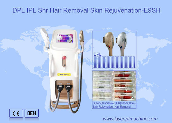 1200W DPL IPL SHR Laser depilación de la piel apretamiento de la máquina de belleza