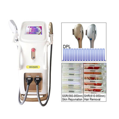 1200W DPL IPL SHR Laser depilación de la piel apretamiento de la máquina de belleza