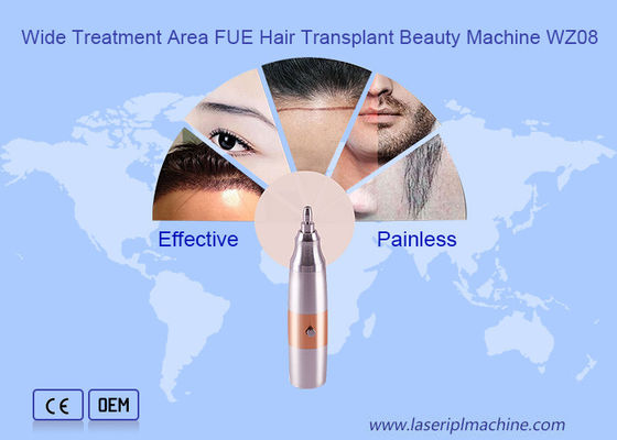 Máquina de trasplante de cabello de grado médico de gran área de tratamiento portátil