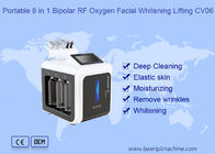 8 en 1 máquina de elevación facial de la belleza del oxígeno bipolar del RF que blanquea