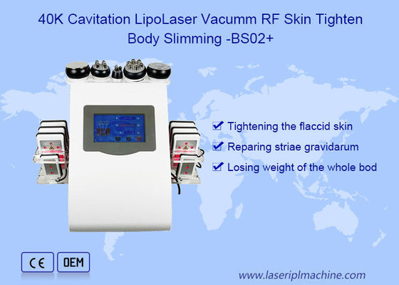 Máquina de la cavitación del cuerpo del Rf Lipolaser 40khz del vacío