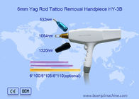 Sola manija del retiro IPL del tatuaje del laser del Nd Yag del interruptor del laser Rod Q de 6m m