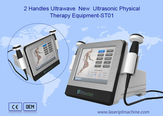 2 alivio del dolor magnético físico del equipo de la belleza de Ultrawave 3mhz Rf de las manijas portátil