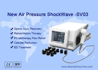Máquina portátil de Gainswave de 6 de la barra de aire extremidades de la presión 12 para el alivio del dolor