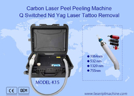 máquina del retiro del tatuaje del laser del Nd Yag del interruptor de 532nm 1064nm 1320nm Q