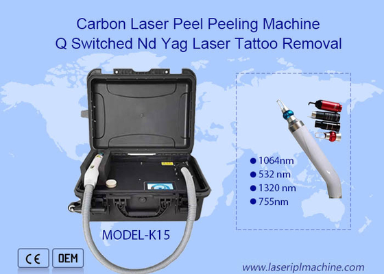 532nm 1064nm 1320nm Q Switch Nd Yag Mini Sapphire Ruby Máquina de eliminación de tatuajes con láser