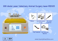 Máquina veterinaria del retiro del laser del diodo portátil 980nm del uso de la clínica