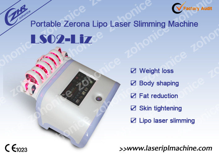 Reducción gorda Cryolipolysis del laser del diodo que adelgaza la máquina 635/650nm