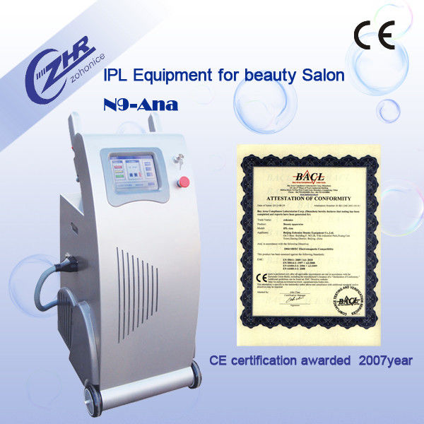 Máquina del retiro del pelo del cuerpo del retiro del pigmento con dos manijas con ISO9001