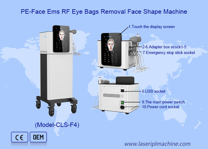 Máquina de microcorriente EMS para levantar el rostro, apretar las mejillas, levantar la piel con apretamiento facial y corporal