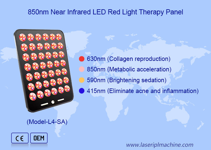 Uso doméstico 168pcs LED para el cuidado de la piel Eliminación de acné LED dispositivo de terapia de luz roja