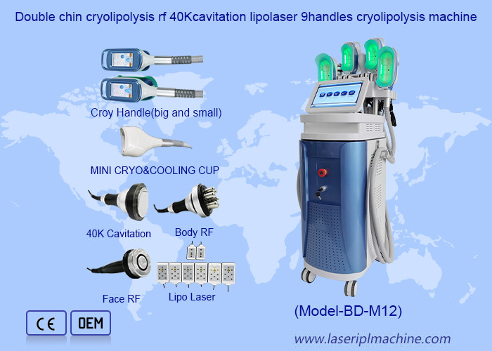 40K Cavitación RF Lipo 360 Cryo Cool Cuerpo esculpido grasa congelación máquina de pérdida de peso