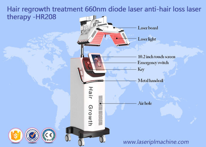 Máquina del crecimiento del pelo del diodo del casquillo del masaje de la terapia
