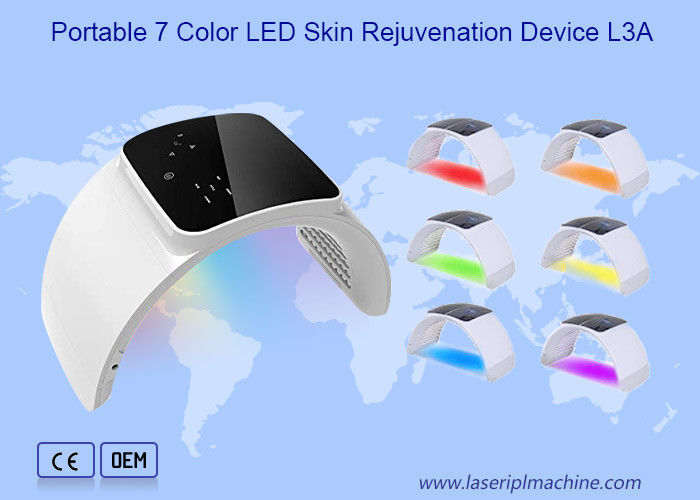 Máquina extraíble de fototerapia LED de 7 colores ABS 30W para el cuidado de la piel